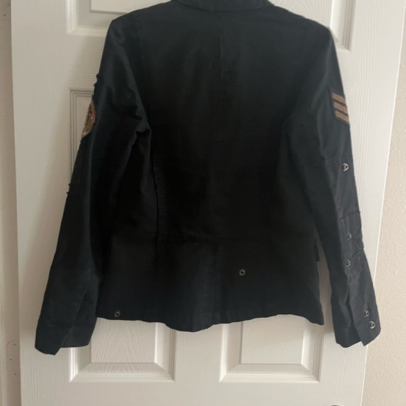 Zadig & Voltaire Virginia grunge jacket.  XS in BLACK. In EXCELLENT CONDITION! - Picture 5 of 14